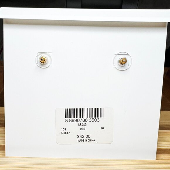 Baublebar-Gold Tone Statement Earrings NWT - Picture 3 of 4